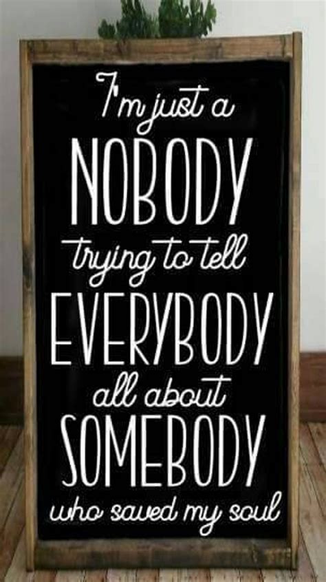 nobody trying to tell everybody|song nobody but jesus.